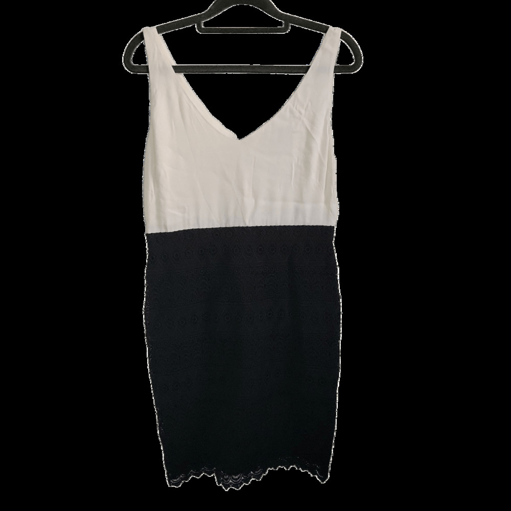 Ann Taylor Loft Dress NWT Size 0 White Black